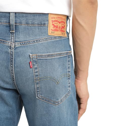 Levi's Men's 511 Slim Fit Mid Rise Blue Jeans - Image 5