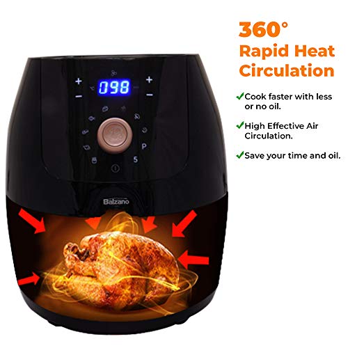 Balzano Digital Air Fryer, uses