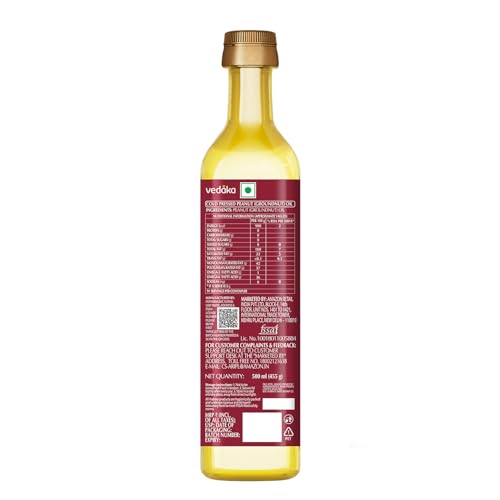 Vedaka Cold Pressed Peanut Oil, 500ml - Image 7