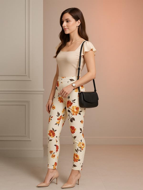 DTR FASHION Women's White Printed