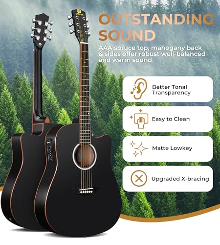Vangoa Electric Acoustic Guitar Kit