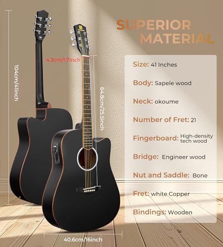 Vangoa Electric Acoustic Guitar Kit