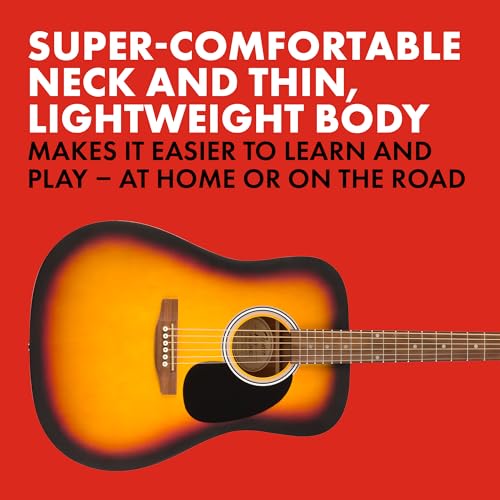 Fender 0971910032 FA-25 Dreadnought Acoustic Guitar, WN SB - Image 5