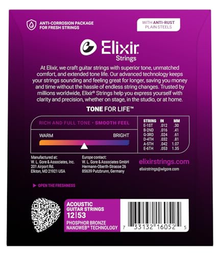 Elixir Strings Acoustic Phosphor Bronze