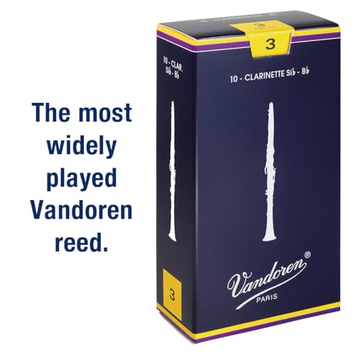 Vandoren CR103 Bb Clarinet Traditional Reeds Strength 3; Box of 10 - Image 3