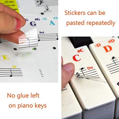 Removable Piano Sticker, 88/61/54/49/37 Key