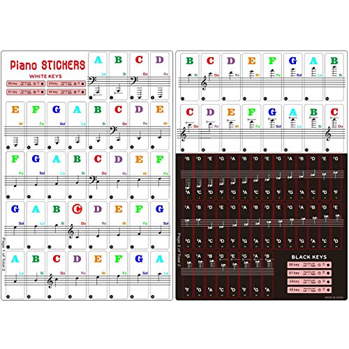 Removable Piano Sticker, 88/61/54/49/37 Key