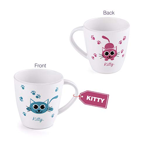 Cello Melamine Joycee Mugs - Set of 4, Multicolour, 200ml - Image 3