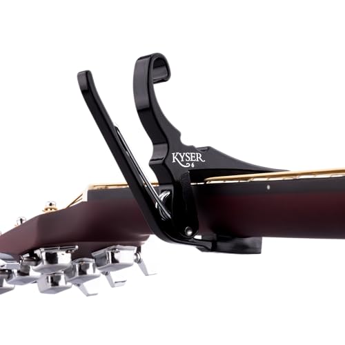 Kyser Quick-Change Capo for 6-string acoustic guitars, Black, KG6B - Image 4