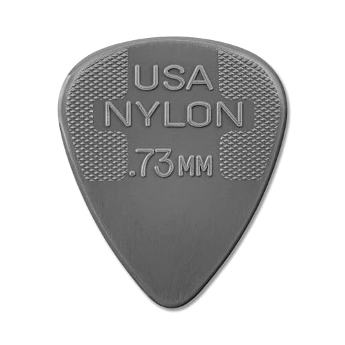 Jim Dunlop 44P 12-Piece 0.73mm Guitar Pick Set, Grey
