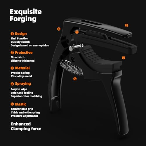 3in1 Guitar Capo for Acoustic