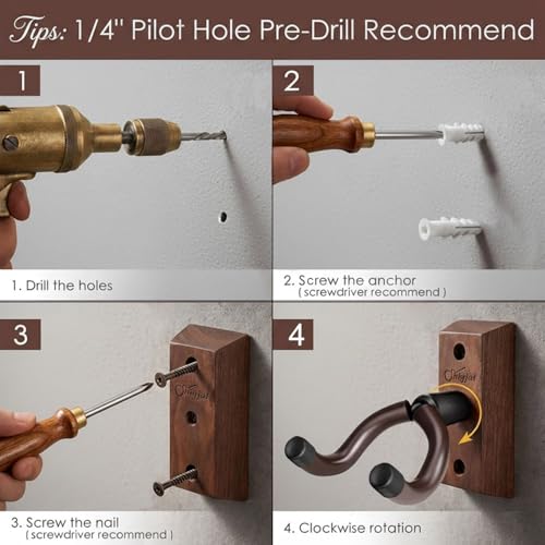 SNIGJAT Guitar Wall Mount, 2