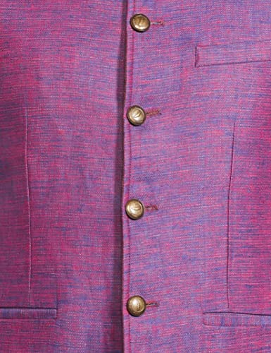 Park Avenue Men's Peak Lapel Regular Fit Blazer - Image 6