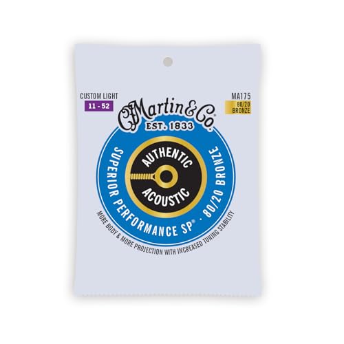 MAR*MA175 (Martin 80/20 Bronze Acoustic Guitar Strings Cst Lt 11-52)