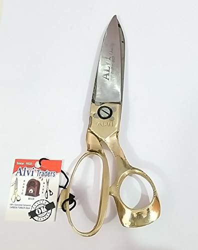Alvi Scissors Scissor with Brass Handle 8 in