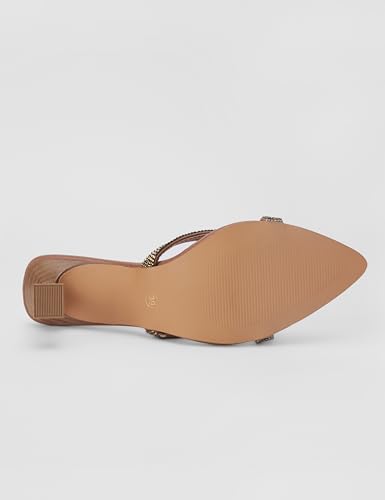 Catwalk womens Cross-strap Shimmer Sandal - Image 3