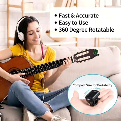 Guitar Tuner Clip on Ukulele