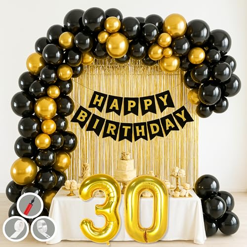 30th Birthday Decoration Items Golden