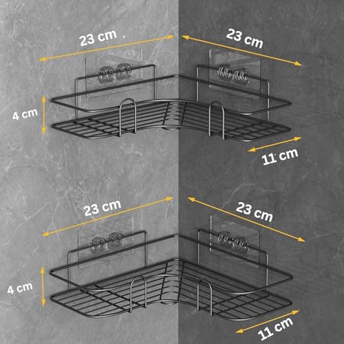Adhesive Wall-Mounted Corner Shelf Rack