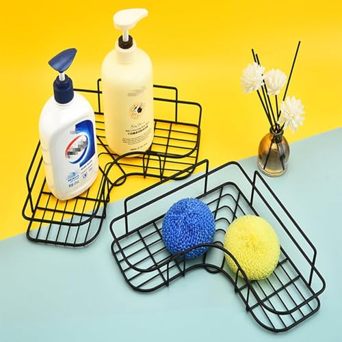 Adhesive Wall-Mounted Corner Shelf Rack