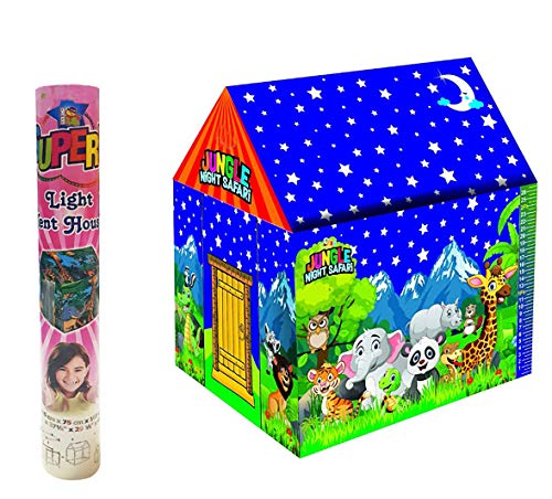 Negi Smart Picks Kids Play Tent House with Led Lights Print May Vary,Multicolor