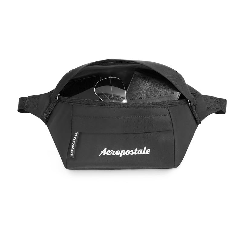 Aeropostale Arbor Unisex Waist Pouch Bags & Cases - Black - Image 4