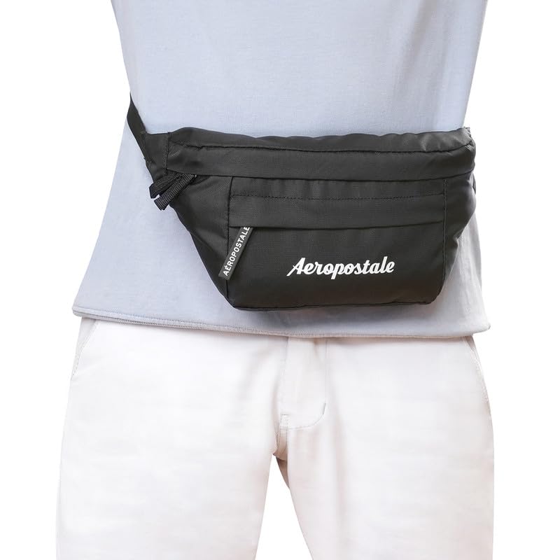 Aeropostale Arbor Unisex Waist Pouch Bags & Cases - Black - Image 5