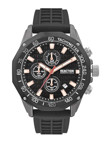 Kenneth Cole Reaction Chronograph Black Dial Watch for Men - KRWGO0070702