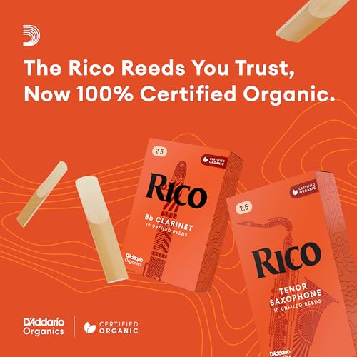Rico by D'Addario Bb Clarinet Reeds, Strength 2.5, 10-pack - Image 3