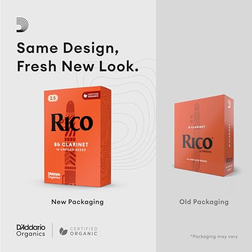 Rico by D'Addario Bb Clarinet Reeds, Strength 2.5, 10-pack - Image 4