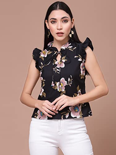 OOMPH! Women's Crepe Floral Relaxed Fit Shirt - Image 2