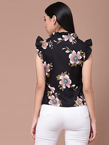 OOMPH! Women's Crepe Floral Relaxed Fit Shirt - Image 5