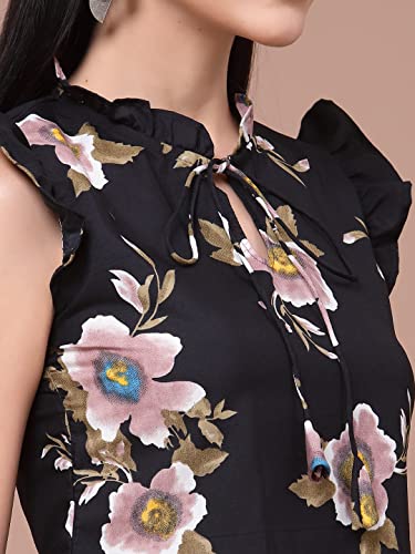 OOMPH! Women's Crepe Floral Relaxed Fit Shirt - Image 6