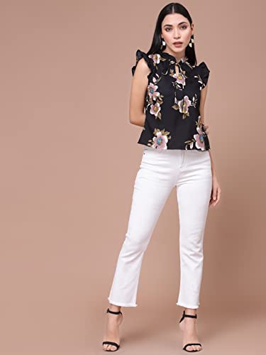 OOMPH! Women's Crepe Floral Relaxed Fit Shirt - Image 7
