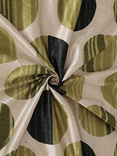 Cortina Polyester Fabric Eyelet Door Curtain (Green) - Image 3