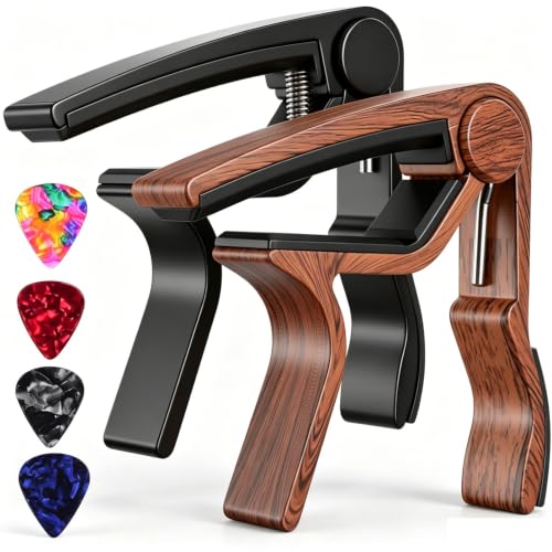 Capo,Guitar Capo,2 Pack Capo Black