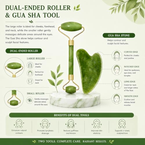 ANTIL'S Jade Roller and Gua