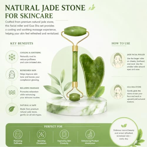 ANTIL'S Jade Roller and Gua