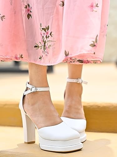 Shoetopia girls Gift White Heeled