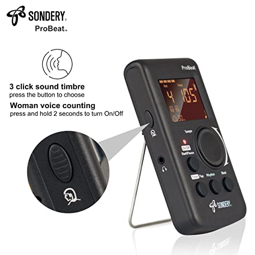 Sondery Digital Metronome Rechargeable English