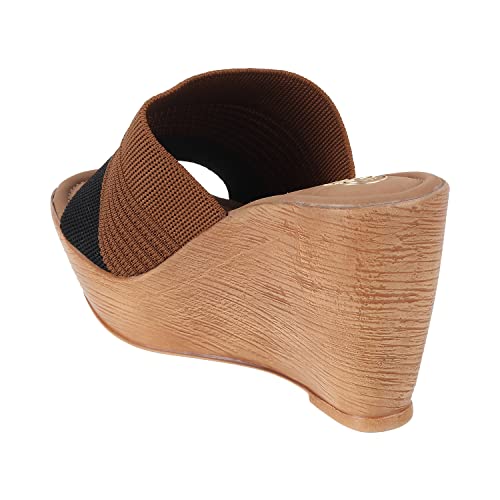 Catwalk Womens Textured Upper Open Toe Flats Slip-on - Image 5