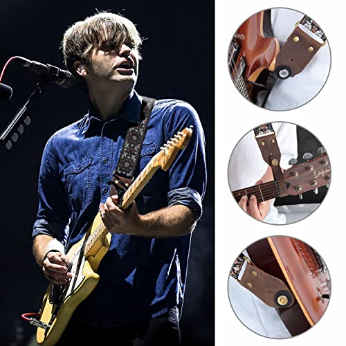Nefelibata Guitar Strap,Jacquard Embroidery Cotton