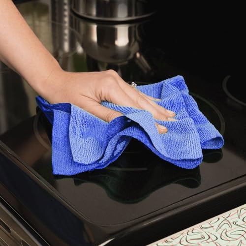 Ezee Multipurpose White Microfiber Cloth Pack of 5 for Dusting - Image 4