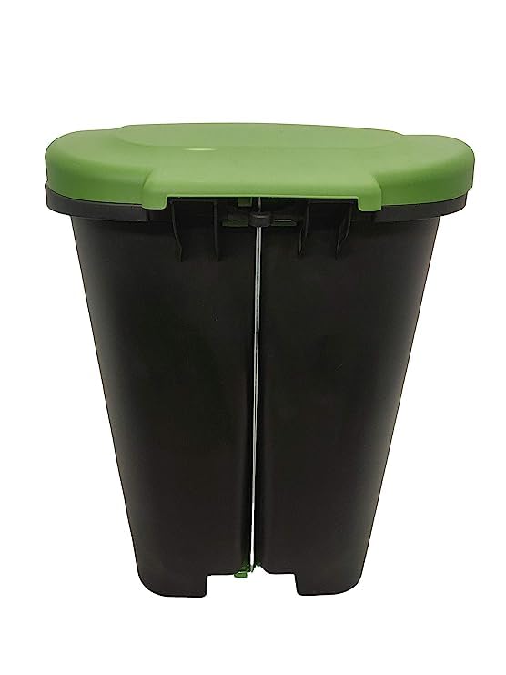 Cello Plastic Step-On Pedal Garbage Dustbin (50 L, green/blue) - Image 4