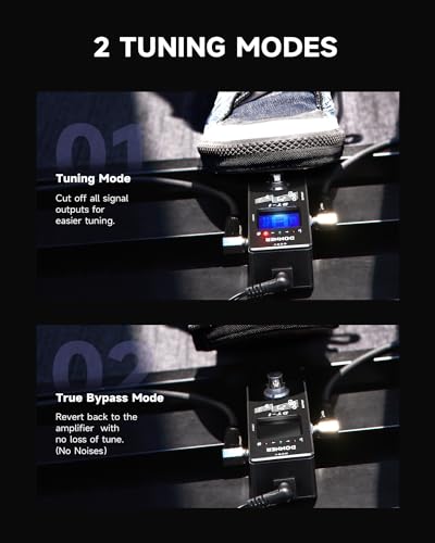 Donner DT-1 Chromatic Guitar Pedal Tuner, True Bypass - Image 3