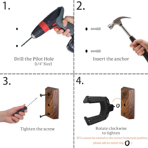 Onmiwod Guitar Wall Mount, Auto