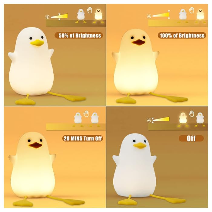 One94Store Rechargeable Silicone Duck Night