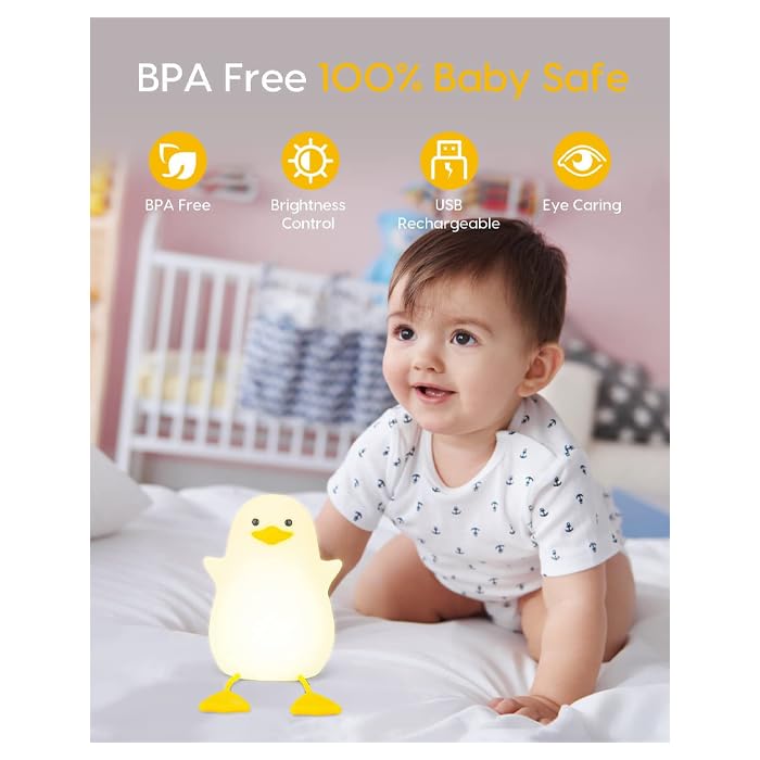 One94Store Rechargeable Silicone Duck Night