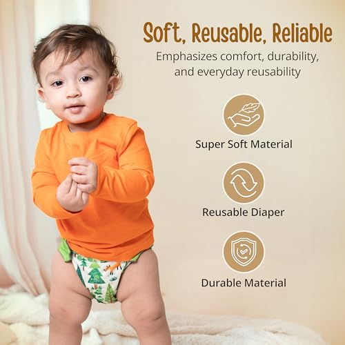 LuvLap Reusable Baby Cloth Diaper