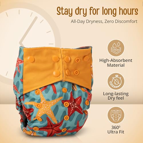 LuvLap Reusable Baby Cloth Diaper